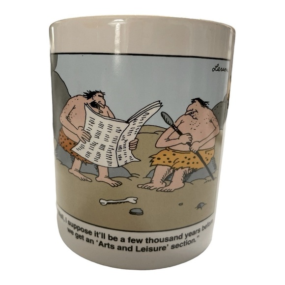 The Far Side Gary Larson 1998
Arts and Leisure Section
Coffee Mug - Picture 2 of 9